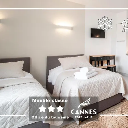 Apartment Azur Evasion Meuble Classe 3 Etoiles Croisette Festival Grand *